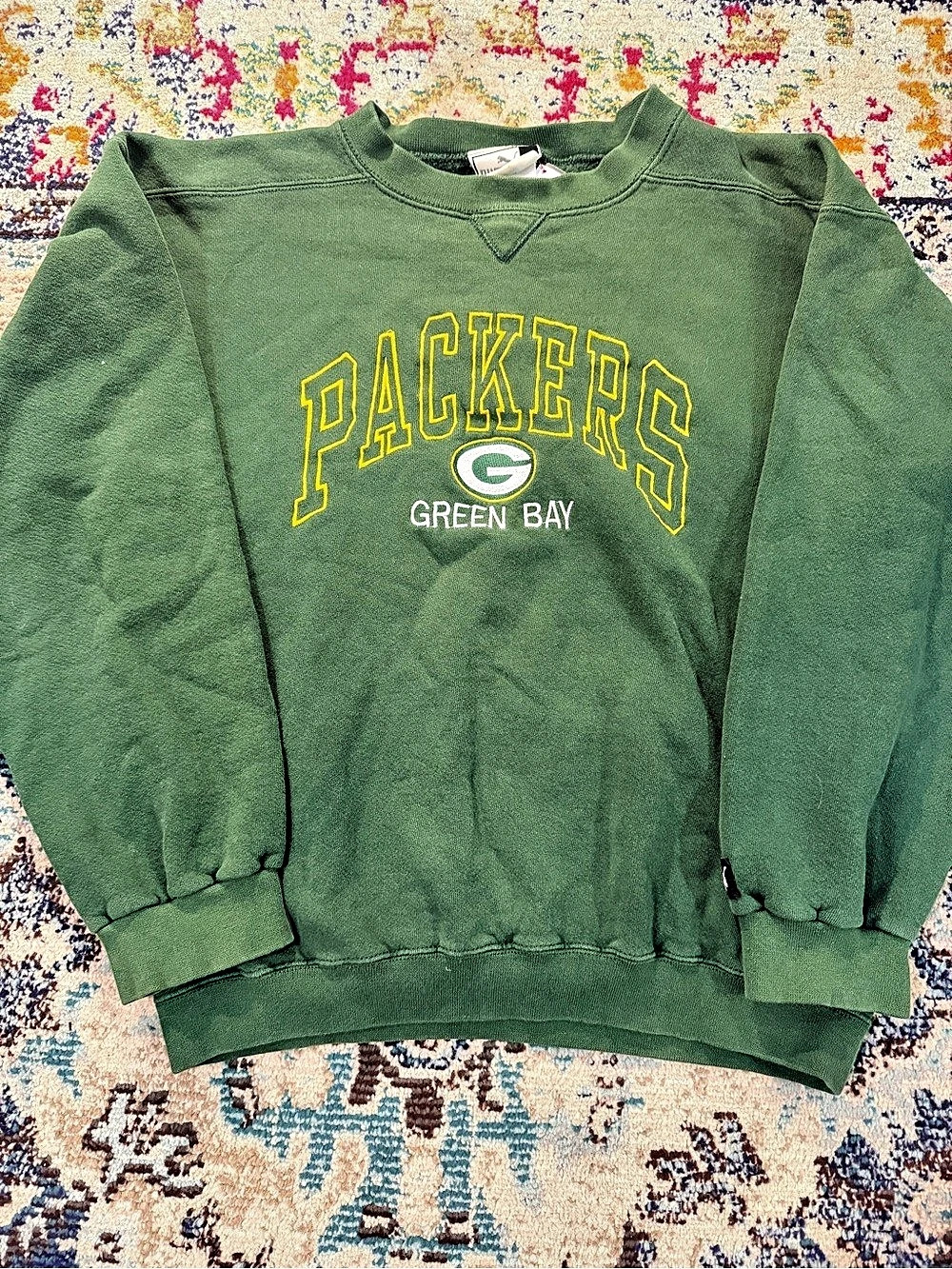 Puma Vintage Green Bay Packers NFL Crewneck Sweatshirt Packers Green Sweatshirt